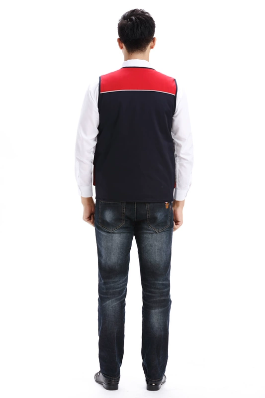 Áo vest công sở tùy chỉnh ngoài trời nhiếp ảnh gia đám cưới bông nhà máy tự động sửa chữa dày vest vest nam và nữ ao ba lo nam
