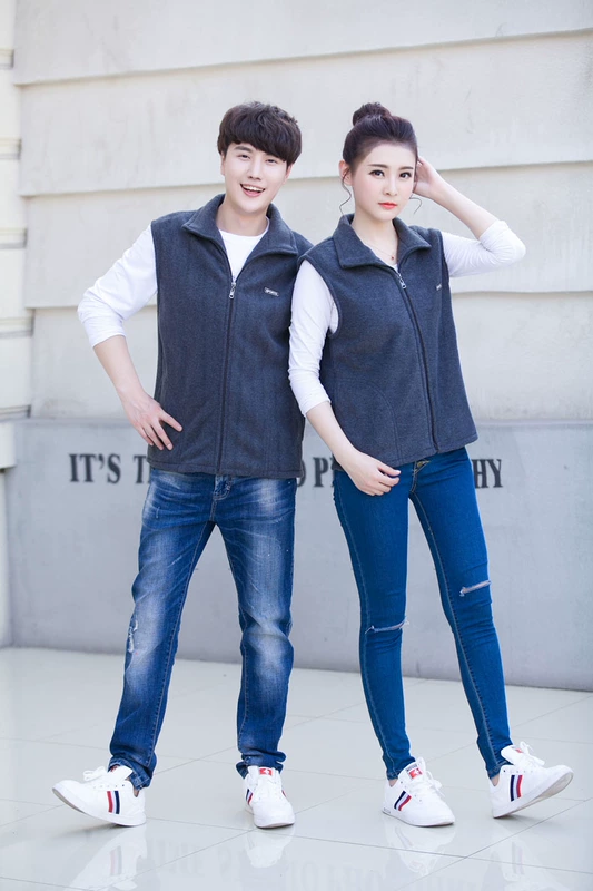 Siêu thị hướng dẫn mua sắm áo liền quần trung niên cotton vest hoạt động tình nguyện vest chụp ảnh cưới vest mùa thu và mùa đông áo vest dạ nam trung niên