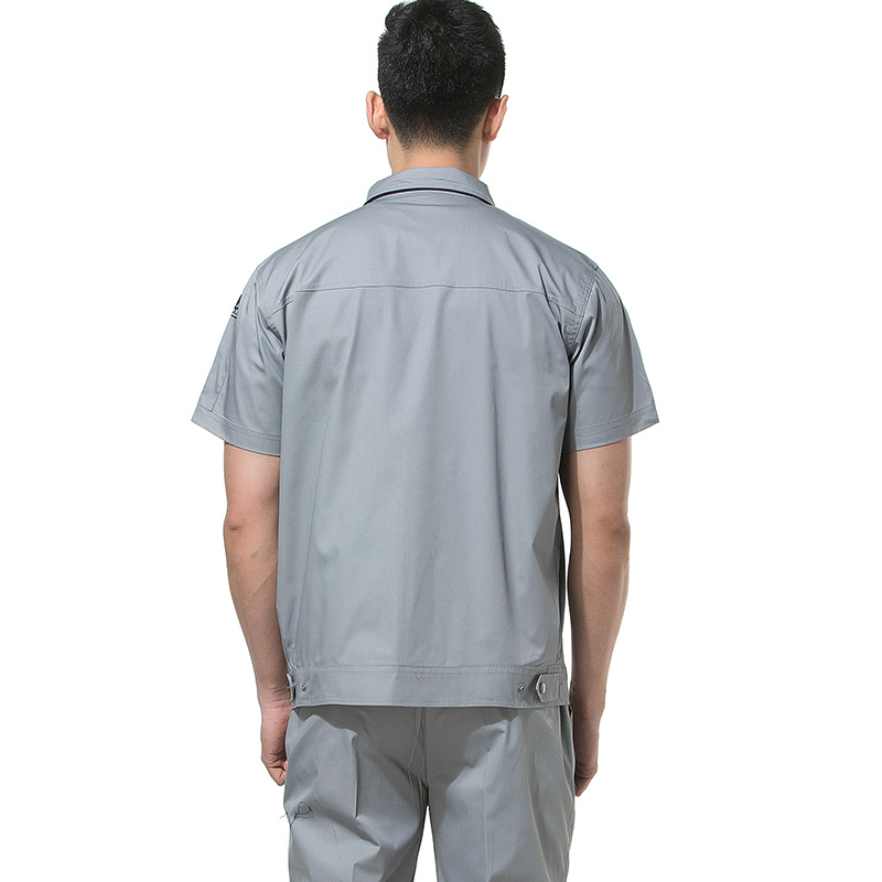 Summer bộ phận ngắn tay khách sạn kỹ thuật workclothes bộ bảo hộ lao động quần áo sửa chữa máy sửa chữa hơi đẹp hàn đồng phục thợ điện