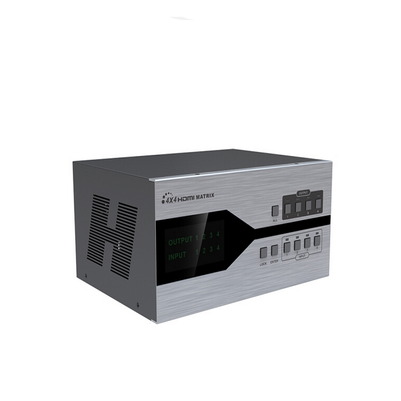 Langqiang LCN4x4 HDbitT 4 in 4 out HDMI extension matrix HD video hybrid hdmi extension matrix