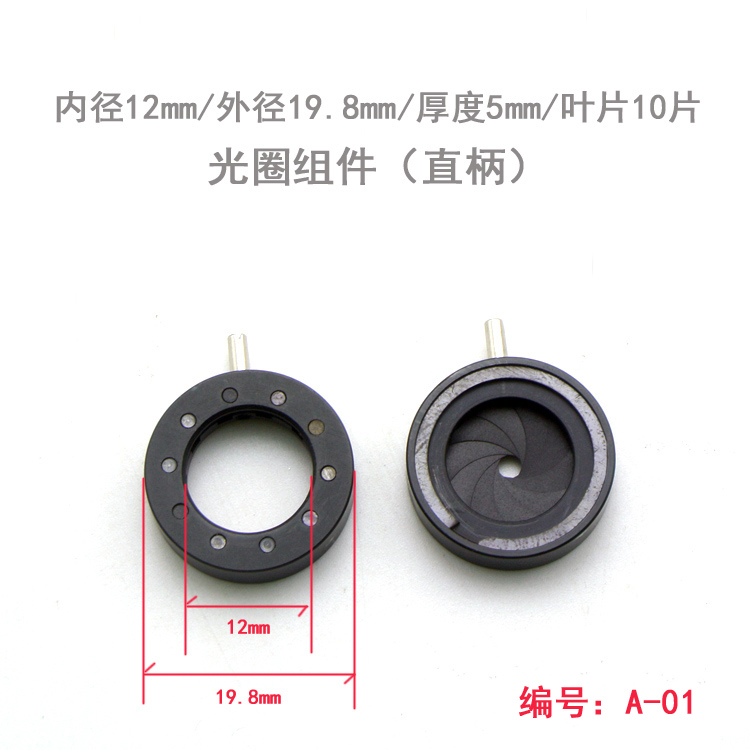 Aperture assembly Adjustable variable lens transformation Projection head Industrial head lens modification