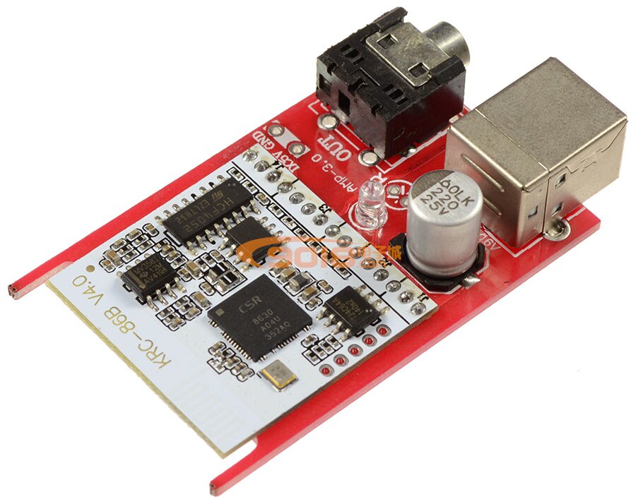 Micro Hi-Fi Wireless Bluetooth Audio Receiver Module USB interface drives the headset