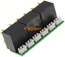 Six-way machine internal audio socket 2 54mm 3PIN male to gold-plated 8-bit RCA Lotus socket parts