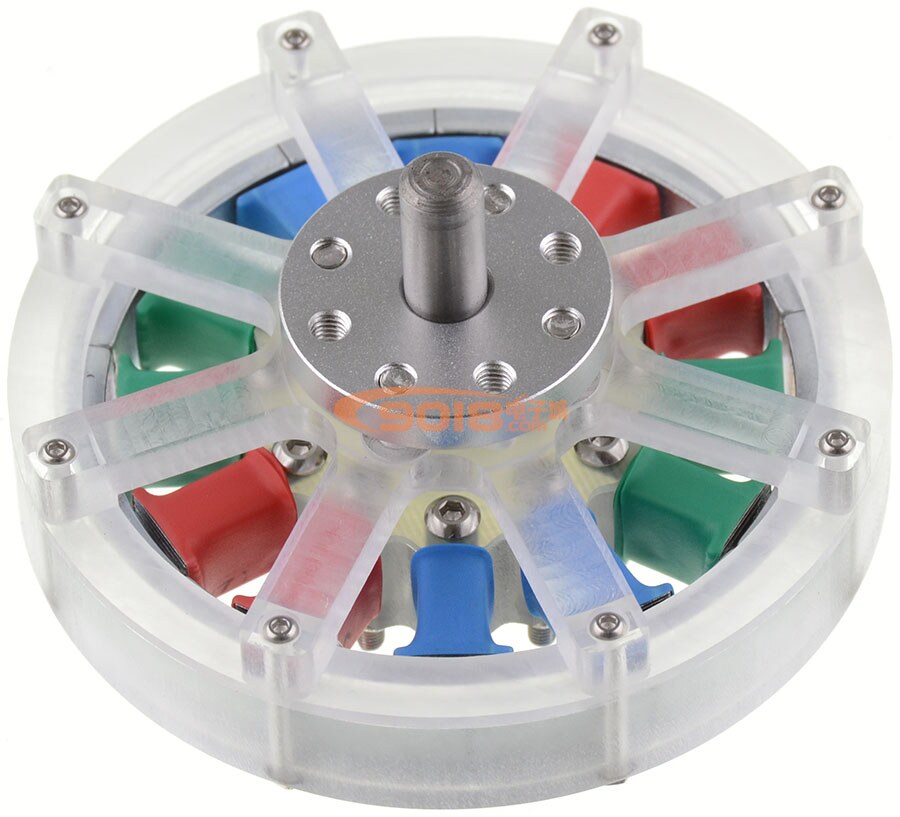 12-pole 12N14P DC brushless motor model Hall permanent magnet brushless DC motor diy disc generator