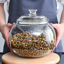 Tangerine peel storage tank Food grade transparent plastic tea cans Medicinal herbs flower glue grains dry goods Explosion-proof spherical sealed tank