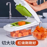 Кухня нарезанные нарезанные кубиками артефакт нарезанный луковый артефакт нарезанный на куски чипсов и нарезанные фруктовые артефакты, режущие машины, коммерческие артефакты тофу
