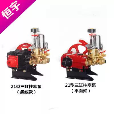 Agricultural garden 21 26 40 60 self-unloading cream-free three-cylinder plunger pump spray pump gasoline engine supporting head