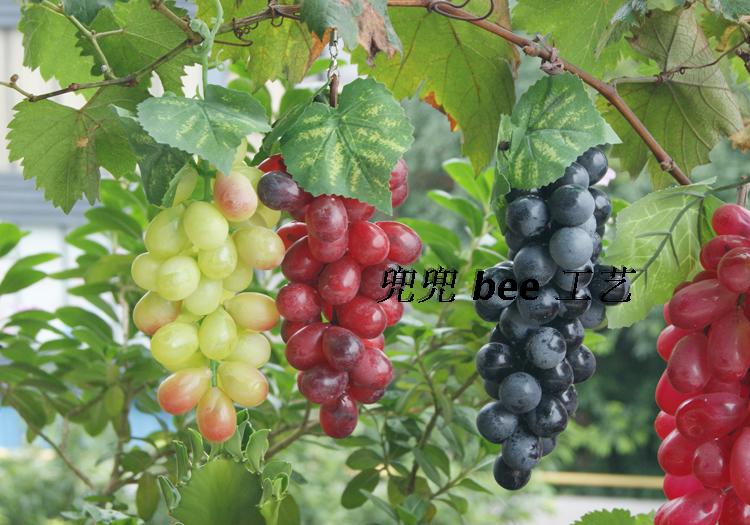 Emulated fruit 36 head feel grape tiko simulation flower fake grape dried flower silk flower emulation to decorate fruits and vegetables-Taobao