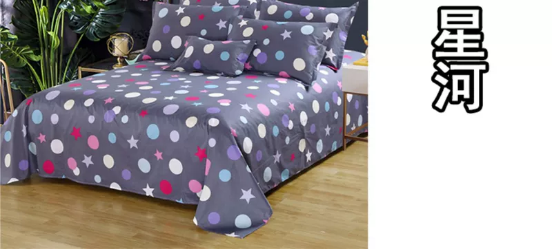 Tấm cotton 100%, chăn hoạt hình một mảnh, 0,9 m 1,2 1,5 1,8 2,0 m - Khăn trải giường bộ drap giường giá rẻ