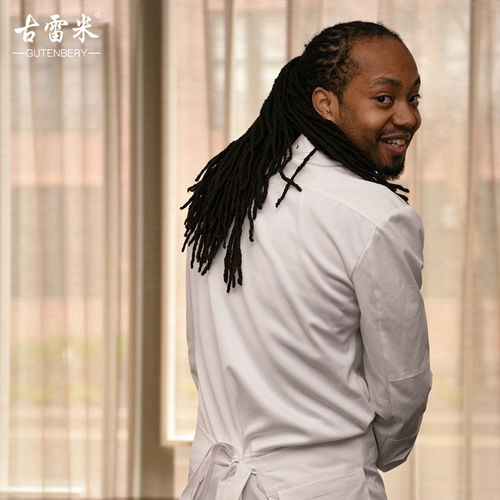 古雷米 Шеф -повар подходит мужчинам и женщинам с длинным рукавом лето