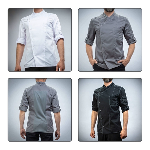 古雷米 Шеф -повара обслуживание мужская семерые рукав осенний винный ресторан ресторан для выпечки