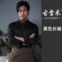 Черный лонгслив