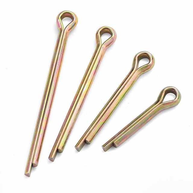 GB91 color plated zinc-opening pin elastic hairpin pin card pin shaft pin M1M1.5M2M2.5-M12