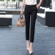 2020 mùa xuân và mùa thu mới Professional CV Quần nữ quần đen làm việc quần Straight Pants nhỏ Giải trí Chín quần