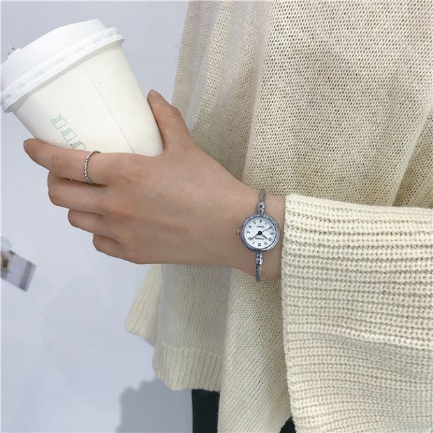Đồng hồ đeo tay nữ sinh viên phiên bản tiếng Hàn đơn giản - Vòng đeo tay Cuff vòng tay hermes