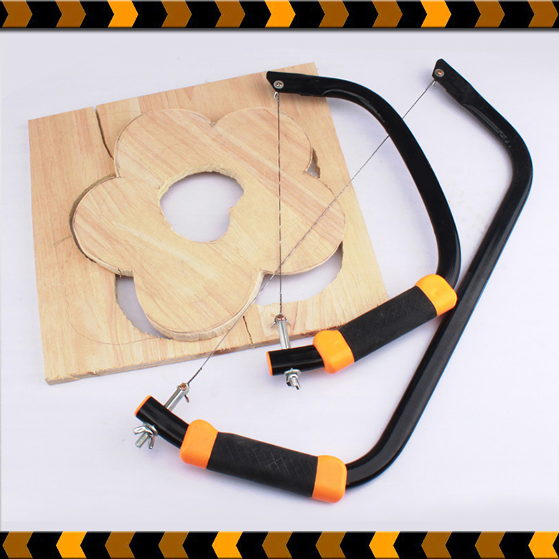 Woodworking pull flower hand saw manual DIY curve saw home multi-functional wire saw wood workshop saw blade u-shaped saw tool