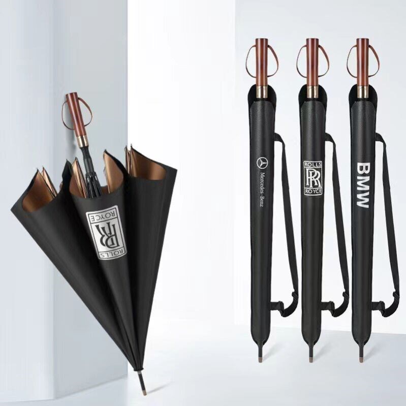 Car-Specific Long-Handled Umbrella for Vehicles Bmw, Mercedes-Benz, Audi, Porsche, Bentley, Honda, Toyota, Jaguar, Land Rover