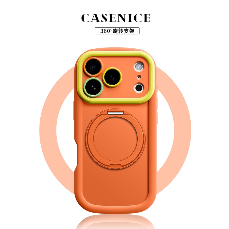 New Model Suitable for Apple 17 Pro Max Phone Case iPhone 16 Liquid Silicone Air Rotating Stand 15 Full Protection Anti-Drop 14 Camera Button 13 Soft Case 12 Couple 11 Men and Women Xsmax Premium