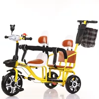 Сплошная плода шина_ желтая+push -бар+двойная ограждения+музыка+большая сумка