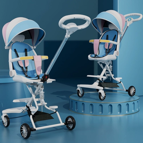 Складная детская импортная прогулочная коляска для выхода на улицу на четырех колесах