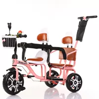 Space Wheel_ Pink+Push Bar+Double Guardrail+рама ручной работы