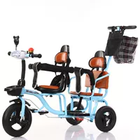 Space Wheel_lan Color+Push Bar+Double Guardrail+Music+Big Hanging Bag