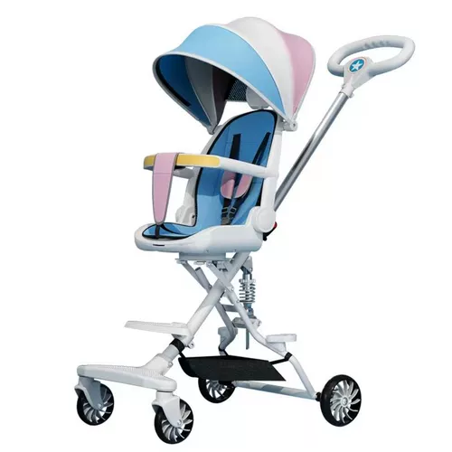 Складная детская импортная прогулочная коляска для выхода на улицу на четырех колесах