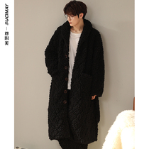 Birds nest velvet cotton pajamas mens winter padded velvet warm coral velvet home clothing flannel robe set