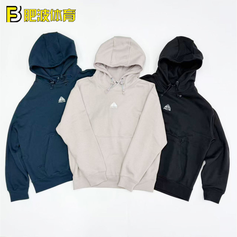 Nike Acg Logo Embroidered Retro Waterproof Warm Fleece Casual Hooded Sweatshirt Dh3088-478-407