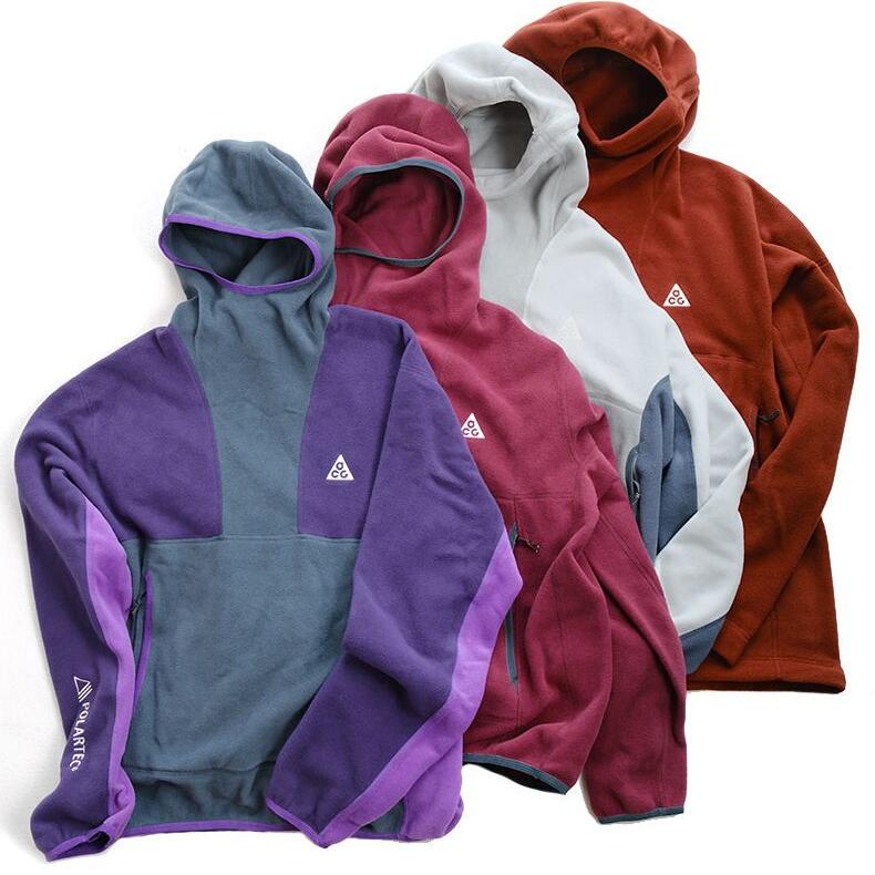 Nike Acg Polartec Outdoor Functional Fleece Warm Casual Hooded Sweatshirt Jacket Dq5780-087
