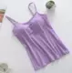 Cotton đai ngực pad yếm nữ modal không thép vòng bra cup một yoga thể thao chạm đáy đồ lót