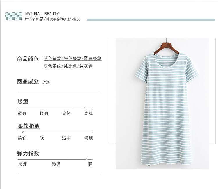 Mùa hè bông phương thức vành đai ngực pad nightdress đồ ngủ ngắn tay áo miễn phí áo ngực mỏng phần lỏng kích thước lớn nhà váy nữ