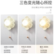 Cream-Colored Floral Wireless Bedside Lamp, Creative, Warm, and Romantic, with Zipper Switch, Wall Lamp for Corridor and Hallway, Rechargeable Light