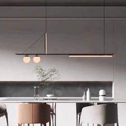 Scandinavian Simple Long Restaurant Bar Chandelier Commercial Office Space Designer Model Room Exhibition Hall Home Lamps
