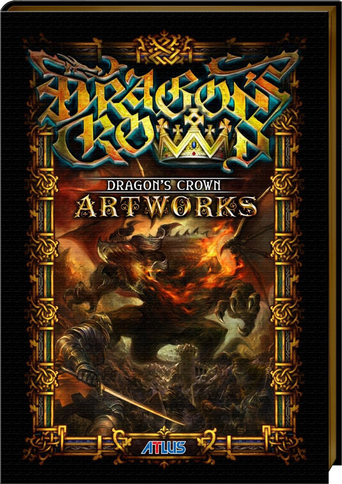 PS3 PSV Dragon's Crown Dragon's Crown 64 Pages Color Set Painting Album Bonus Spot