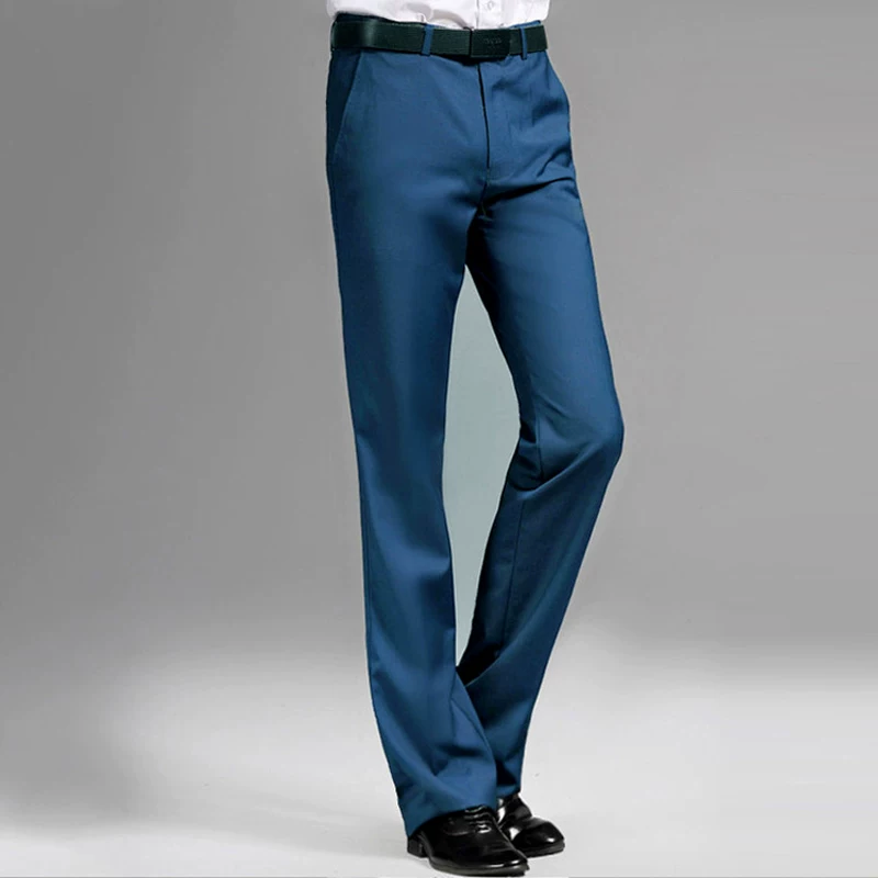 Ретро-осень эластичные расклешенные брюки, оверсайз, slim fit, свободный крой