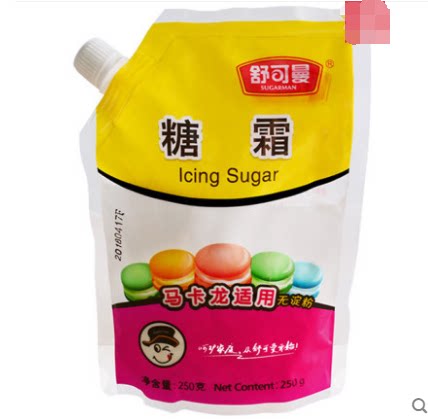 Schumer's sugar cream 250g fine sugar cream baking sugar cream powdered cake West Point biscuit Macaron applicable No starch