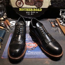 American retro big head vintage Brock low-top leather handmade Martin leather shoes Japanese mens and womens tide