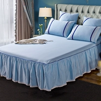 khăn trải giường cotton một mảnh giường giường nệm bìa bedspread váy cotton Khăn 1.8m 1,5m ba mảnh bảo vệ váy - Váy Petti drap giường có viền