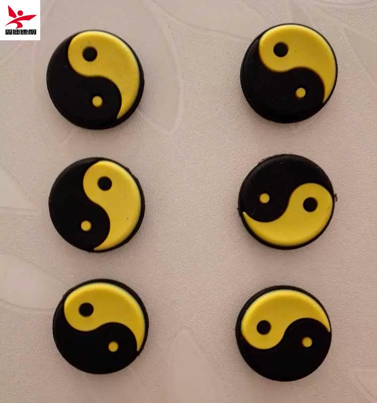 Cổ điển vui nhộn vợt tennis hấp thụ sốc Sur ngạc Smiley Heart loại Taiji Không độc hại thân thiện với môi trường silicone