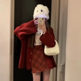 Красный модный весенний летний комплект, юбка, городской стиль