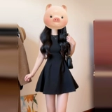 Черный корсет, жилет без рукавов, французский стиль, подходит для подростков, А-силуэт