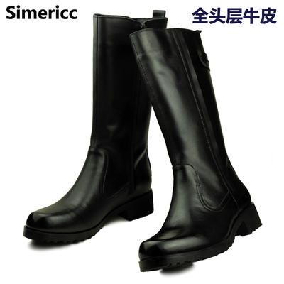 Winter all-cowhide riding boots, men's genuine leather long boots, warm cotton and wool boots, motorcycle boots, high boots for riders, equestrian boots 919