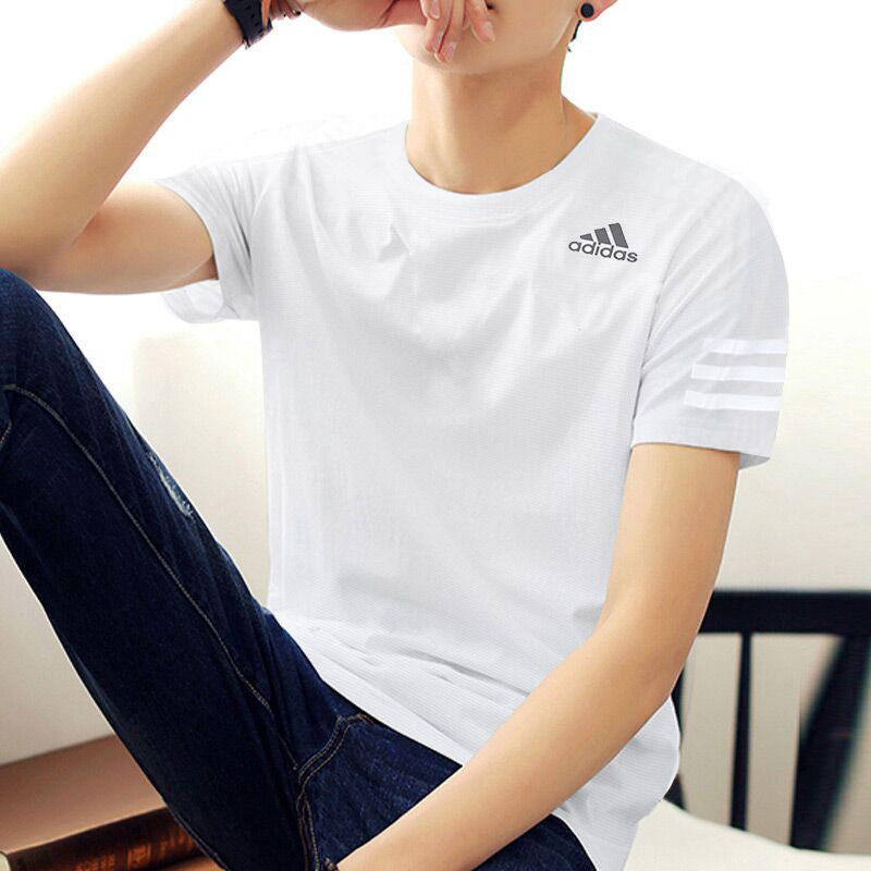 Adidas男裝短袖2023冬季新款健身跑步透氣休閒運動T恤CW3928 - Taobao
