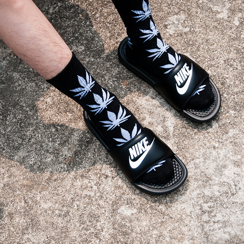 Giày nam NIKE Nike 2019 hè mới chính hãng dép thể thao giản dị dép đi biển dép 343880-090 - Dép thể thao dép givenchy