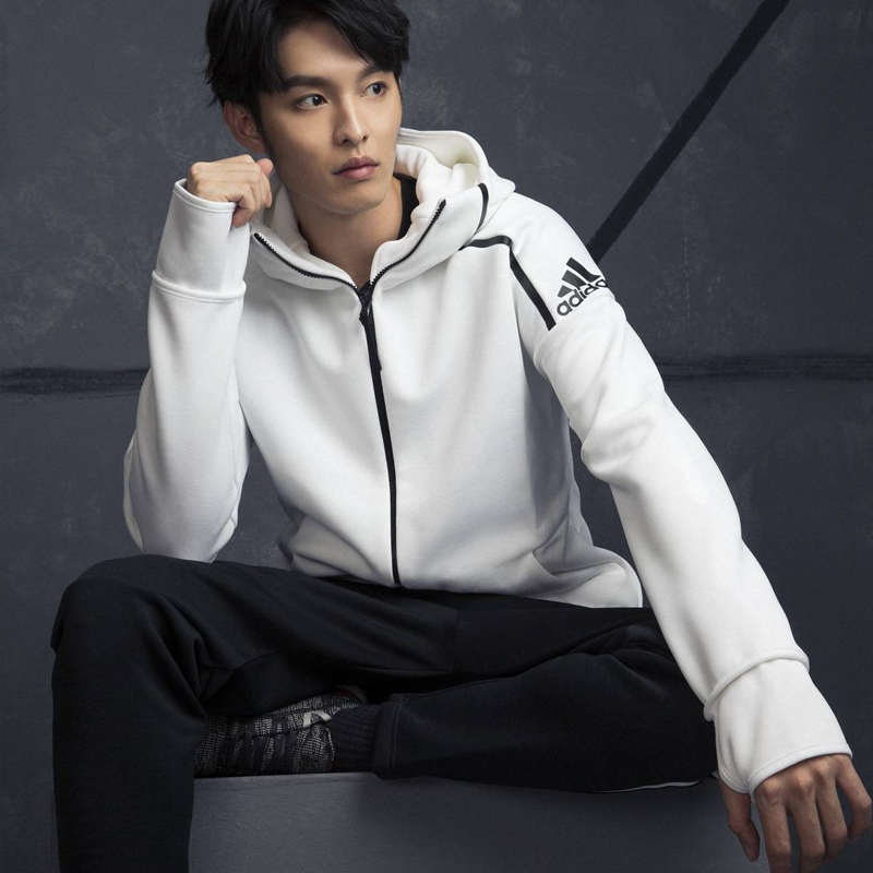 Adidas nam 2018 mùa thu ZNE3.0 thể thao trùm đầu áo khoác đan giản dị CW0259 áo khoác thể thao nike