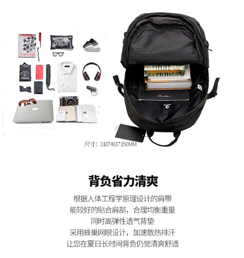 Converse nam túi xách nữ 2018 mới cổ điển ba lô ba lô ba lô đi học ba lô 10007784-A03 balo nữ đi học