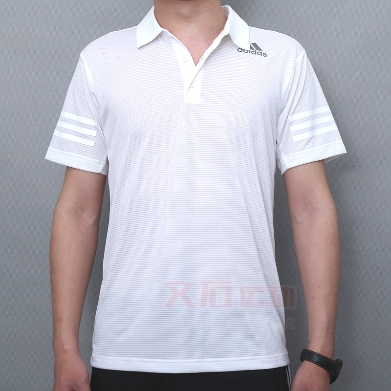 Adidas nam 2018 khoe thân mùa hè thoáng khí quần vợt thể thao POLO áo sơ mi ngắn tay CE1444