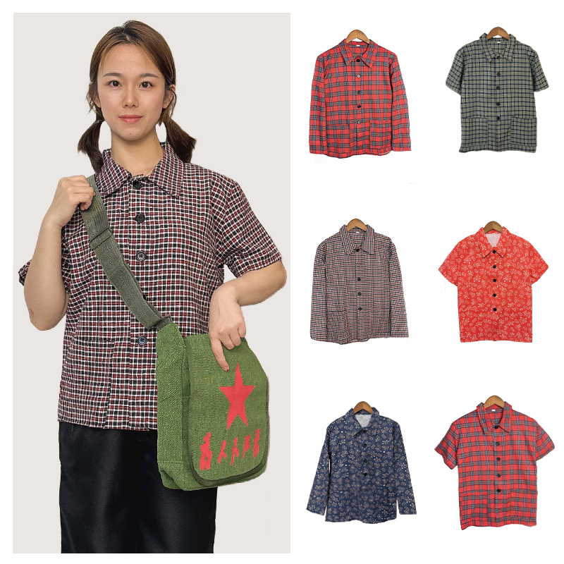 1980S Nostalgic Clothing Kidsren's 80S Retro Plaid Shirt Girls 1990S Earthy Rural Clothes 70