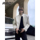 RRC 小众结构设计高级感机车夹克外套男炸街垫肩皮衣外套